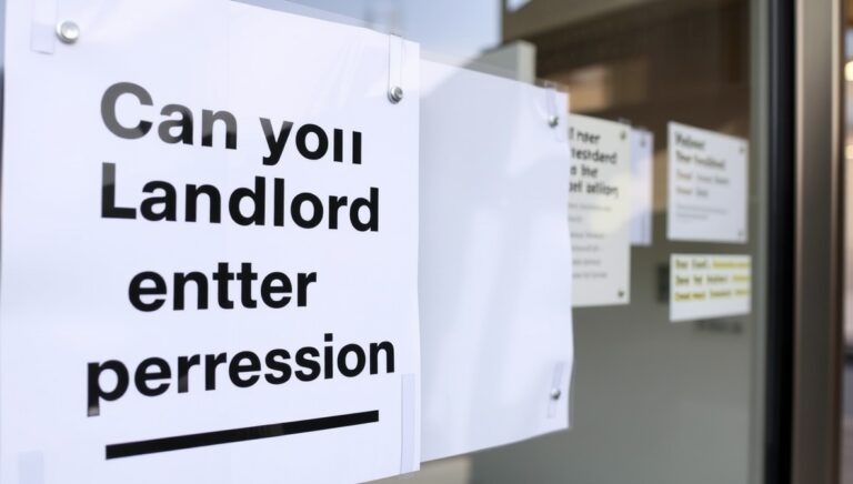 can a landlord enter without permission