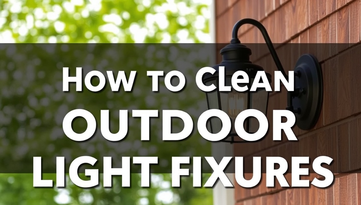 how to clean outdoor light fixtures