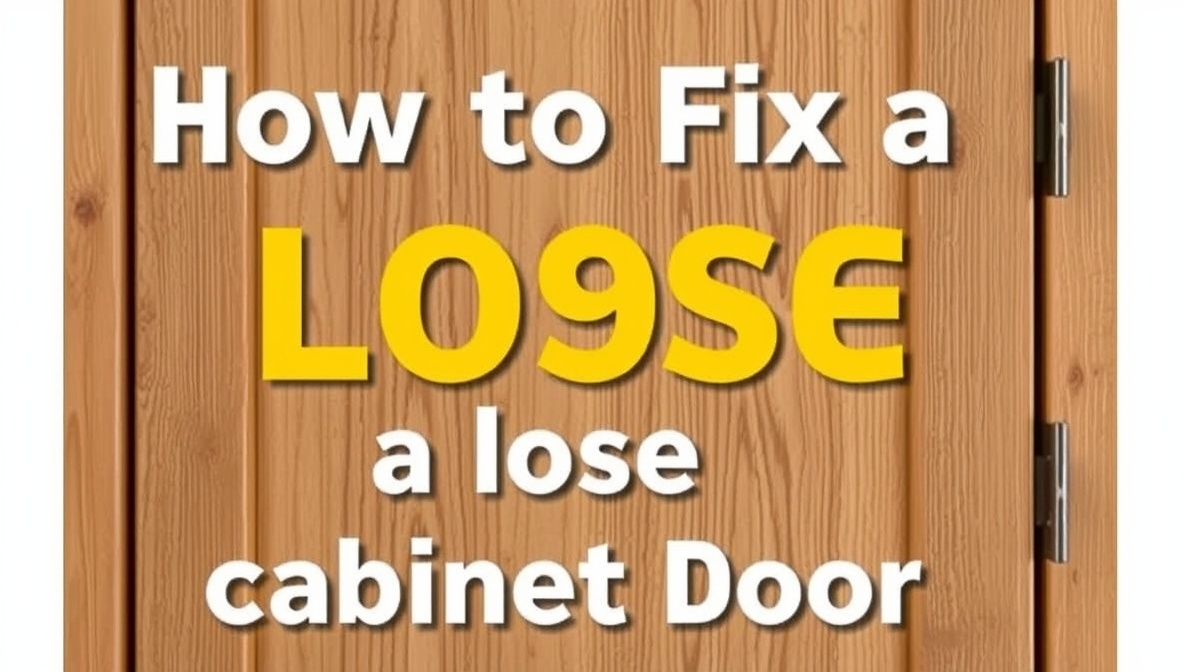 how to fix a loose cabinet door