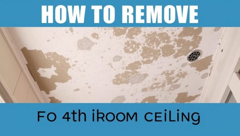 how to remove mold from bathroom ceiling