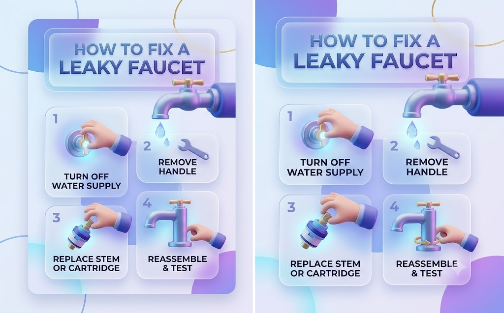 how to fix a leaky faucet