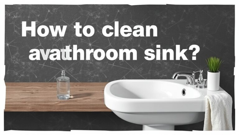 how to clean a bathroom sink