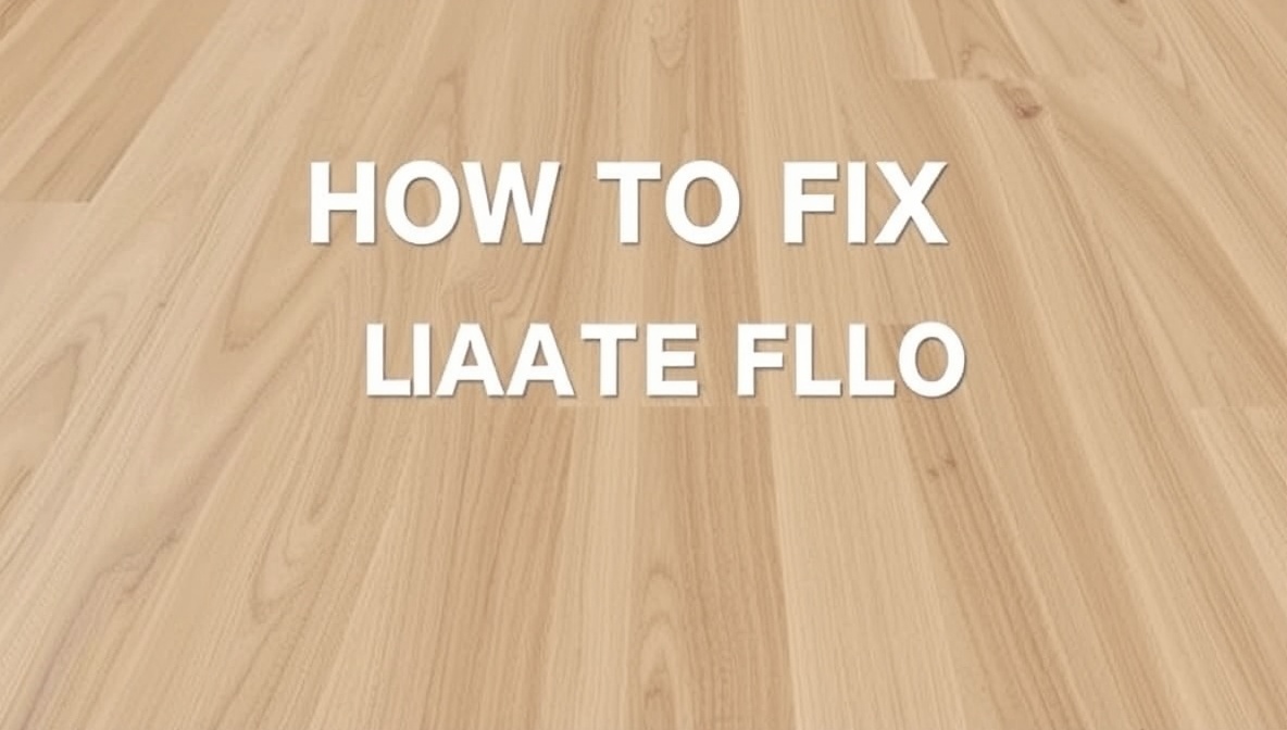 how to fix laminate floor