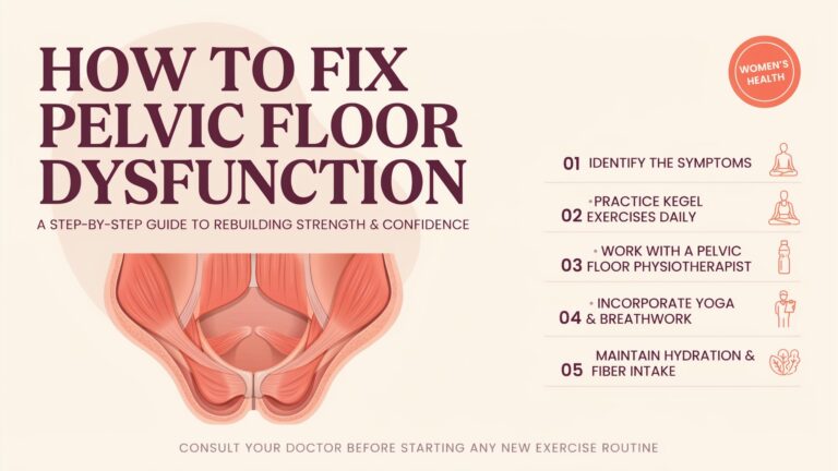how to fix pelvic floor dysfunction