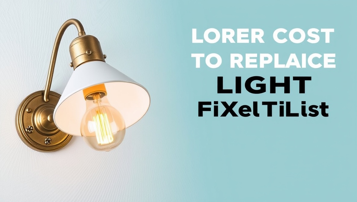 labor cost to replace light fixture