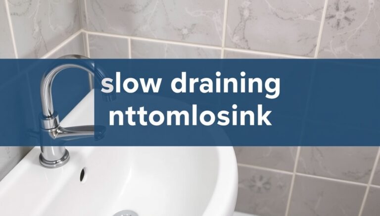 slow draining bathroom sink not clogged