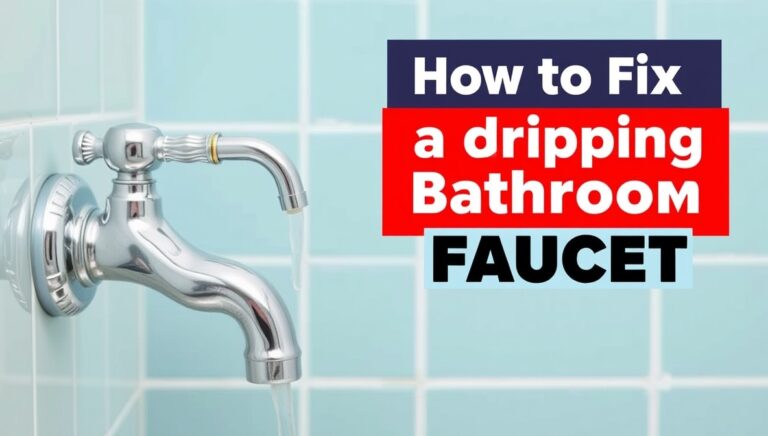 how to fix a dripping bathroom faucet