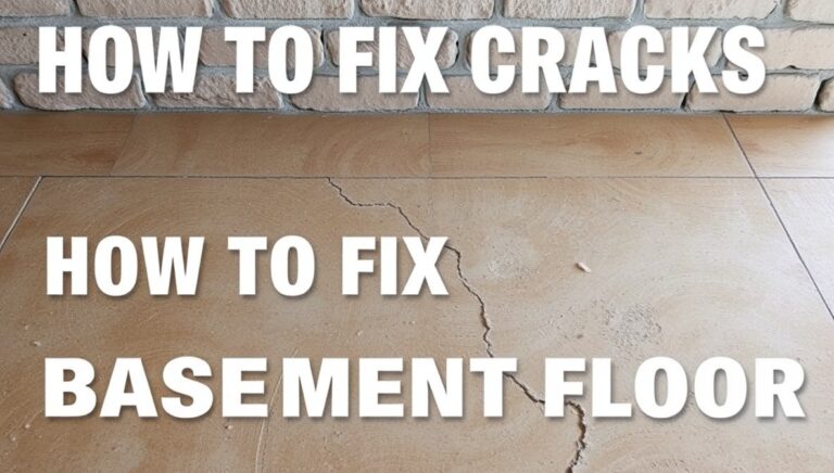 how to fix cracks in basement floor