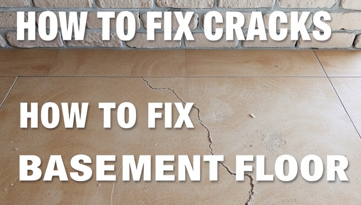 how to fix cracks in basement floor