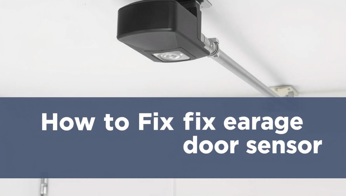 how to fix garage door sensor