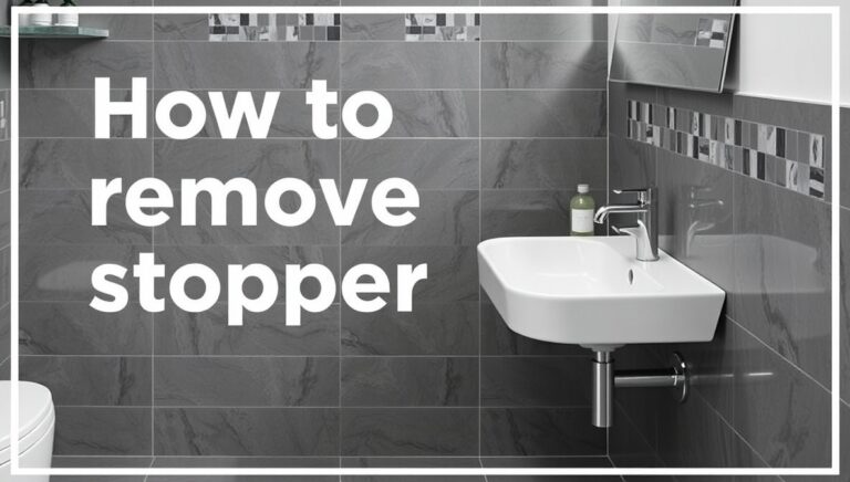 how to remove stopper from bathroom sink