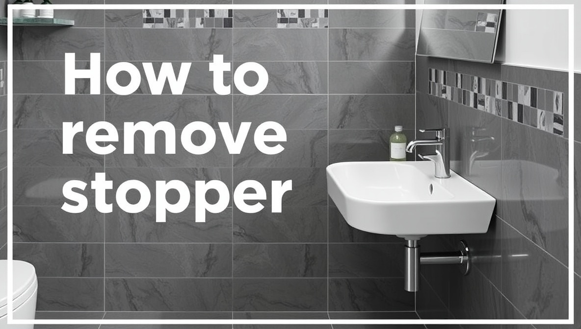 how to remove stopper from bathroom sink