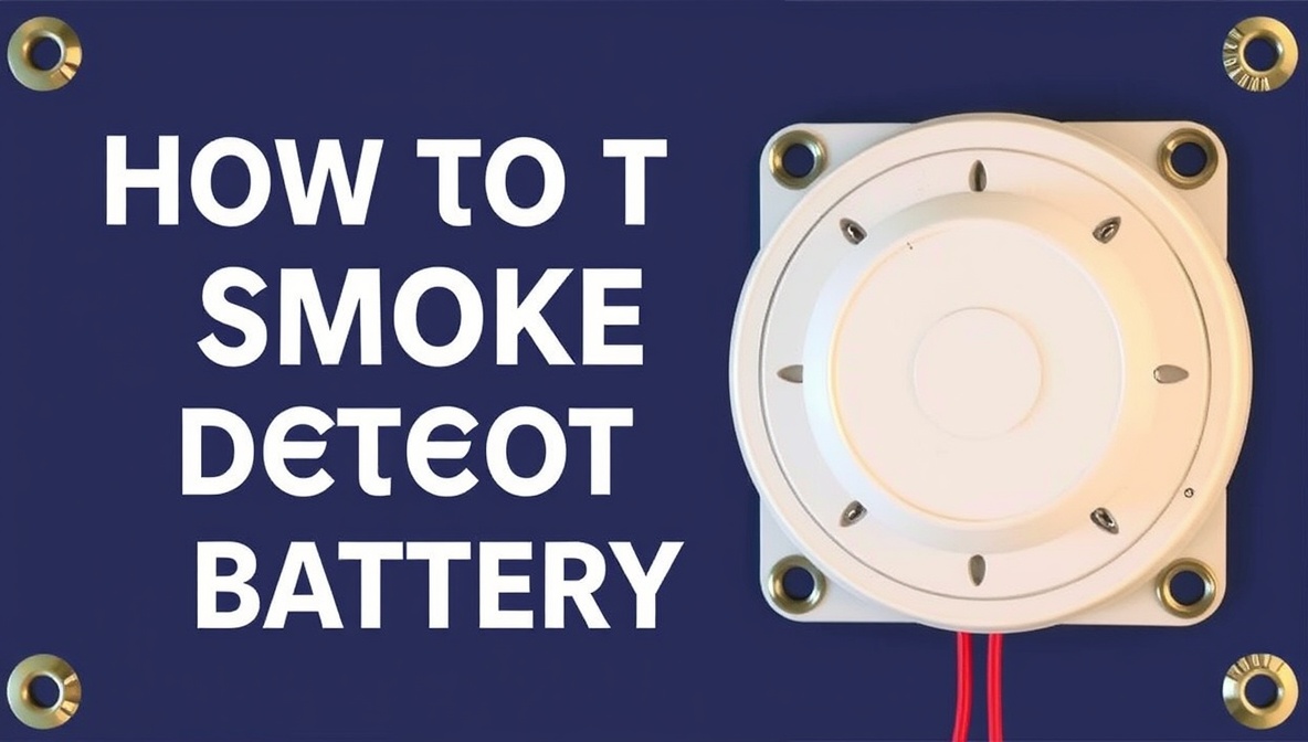 how to test smoke detector battery